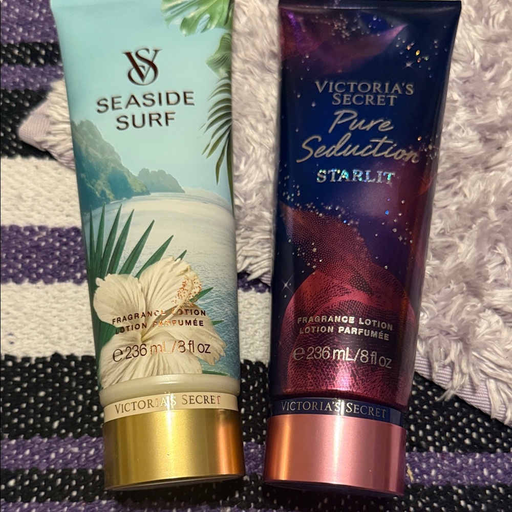 Victoria's Secret Seaside Surf & Pure Seduction Starlit Lotion 2 pc set 🆕